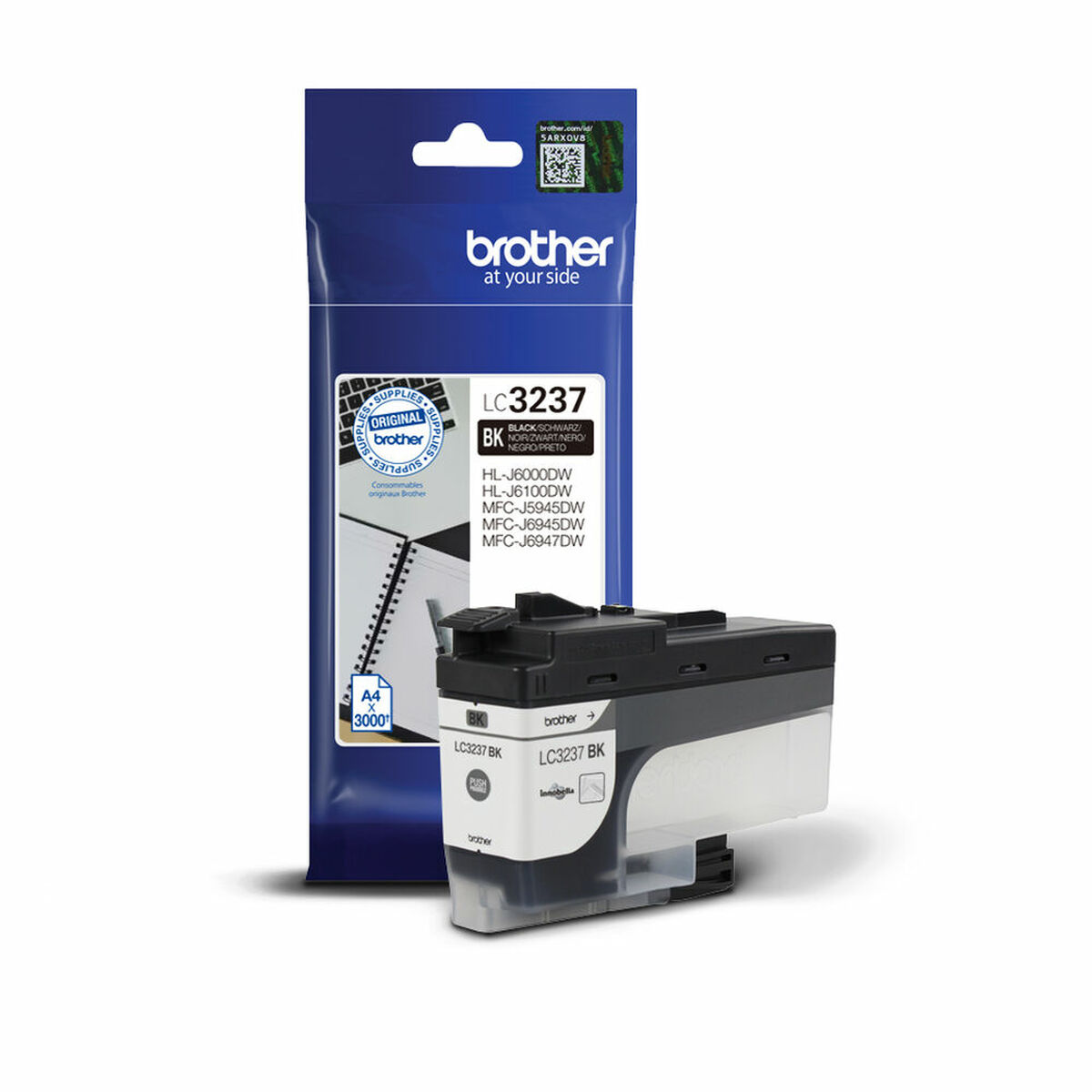 Tinteiro de Tinta Original Brother LC-3237BK Preto